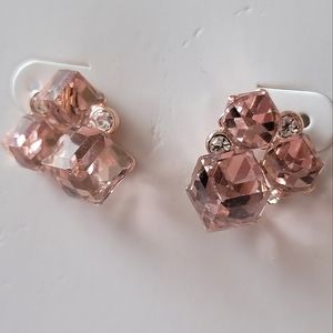 Crystal Cube Cluster Earrings